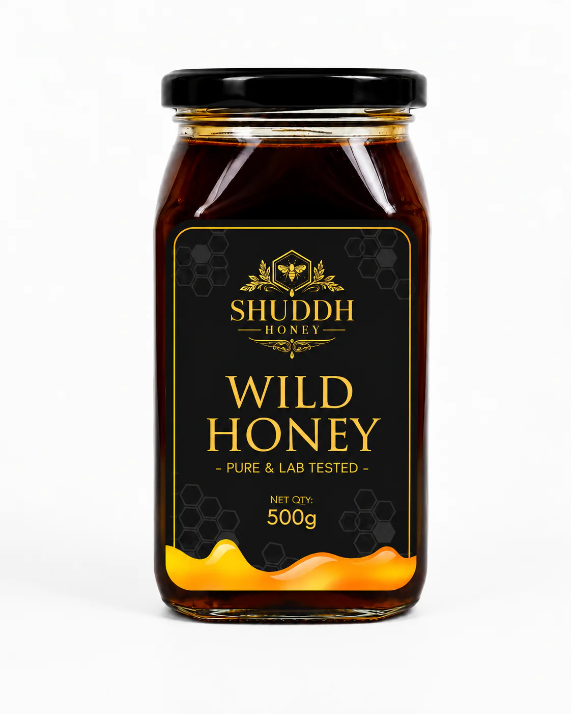 Wild Honey | Pure & Lab Tested | 1KG (2 × 500g Bottles)